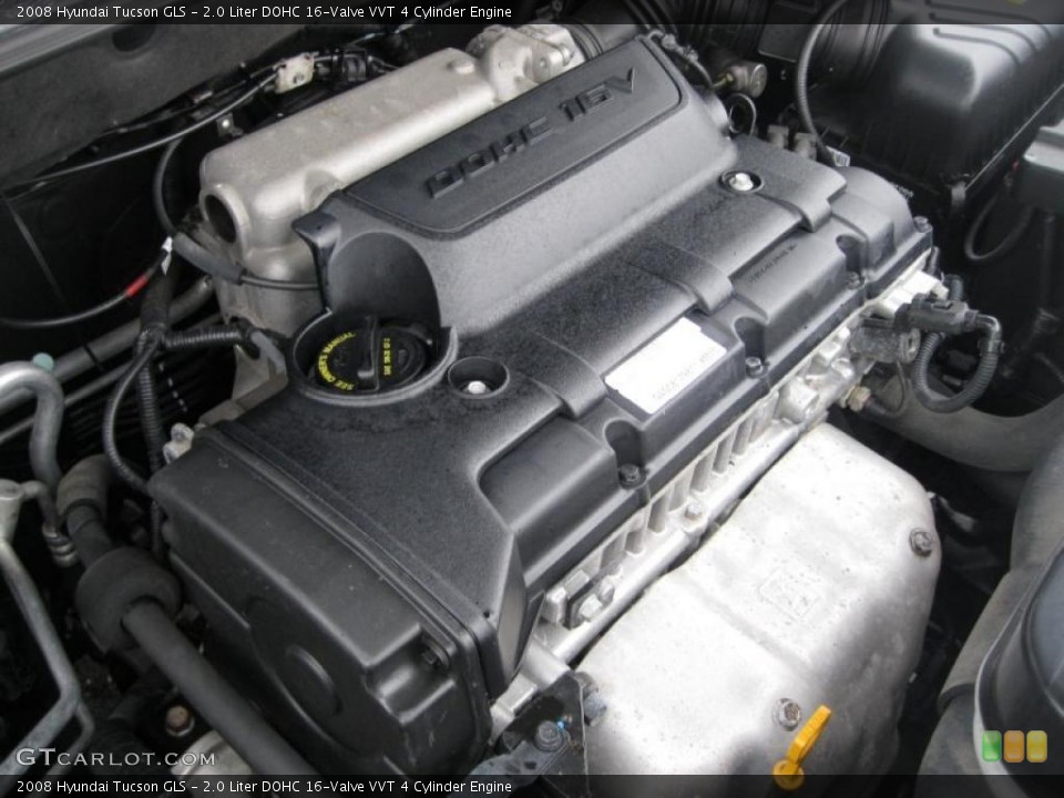 2.0 Liter DOHC 16-Valve VVT 4 Cylinder Engine for the 2008 Hyundai Tucson #46064283