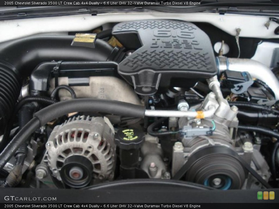 6.6 Liter OHV 32-Valve Duramax Turbo Diesel V8 Engine for the 2005 Chevrolet Silverado 3500 #46075613