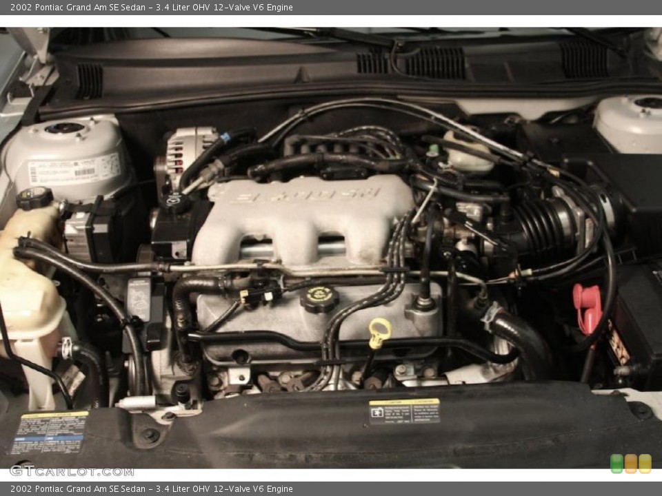 3.4 Liter OHV 12-Valve V6 Engine for the 2002 Pontiac Grand Am #46076910