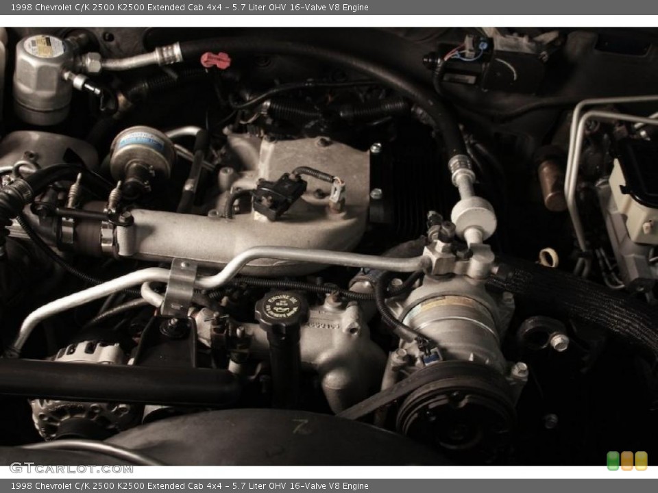 5.7 Liter OHV 16-Valve V8 Engine for the 1998 Chevrolet C/K 2500 #46077207