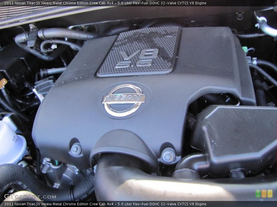 5.6 Liter Flex-Fuel DOHC 32-Valve CVTCS V8 Engine for the 2011 Nissan Titan #46082072