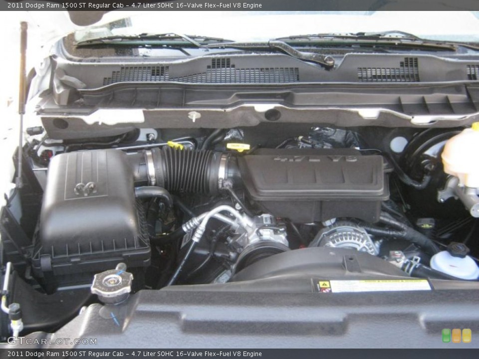 4.7 Liter SOHC 16-Valve Flex-Fuel V8 Engine for the 2011 Dodge Ram 1500 #46094414