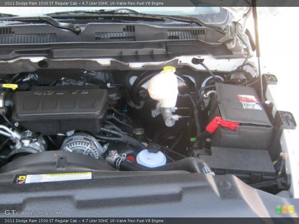 4.7 Liter SOHC 16-Valve Flex-Fuel V8 Engine for the 2011 Dodge Ram 1500 #46094426