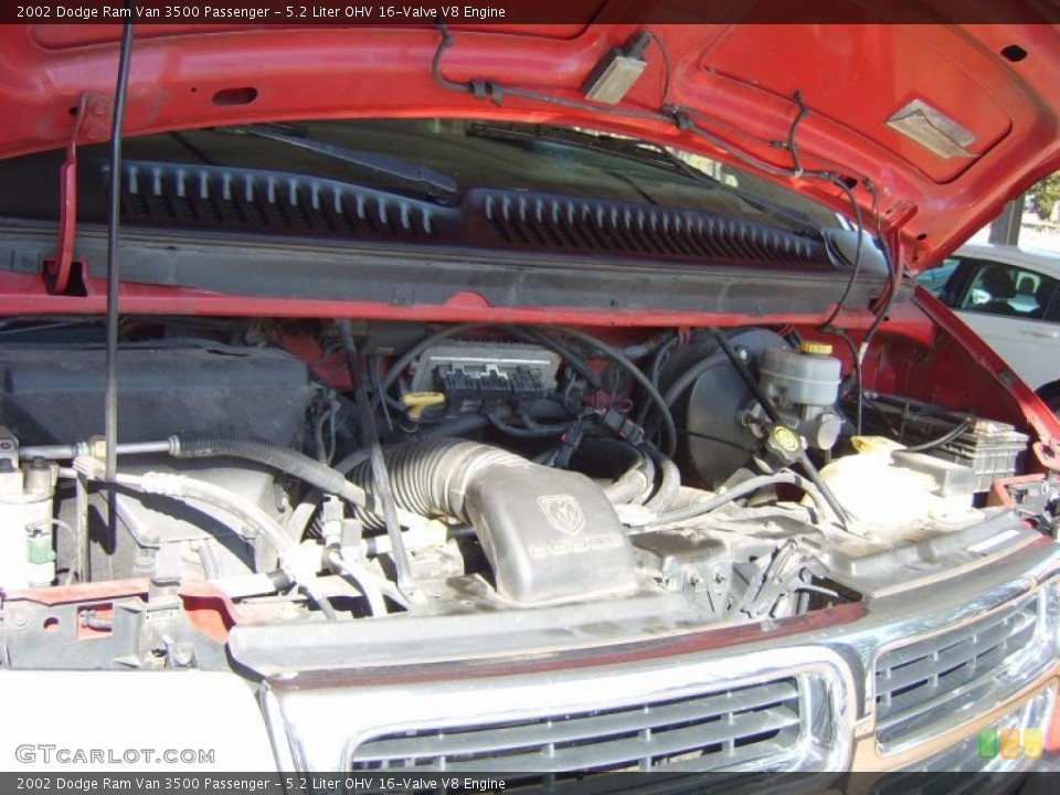 5.2 Liter OHV 16-Valve V8 Engine for the 2002 Dodge Ram Van #46100450