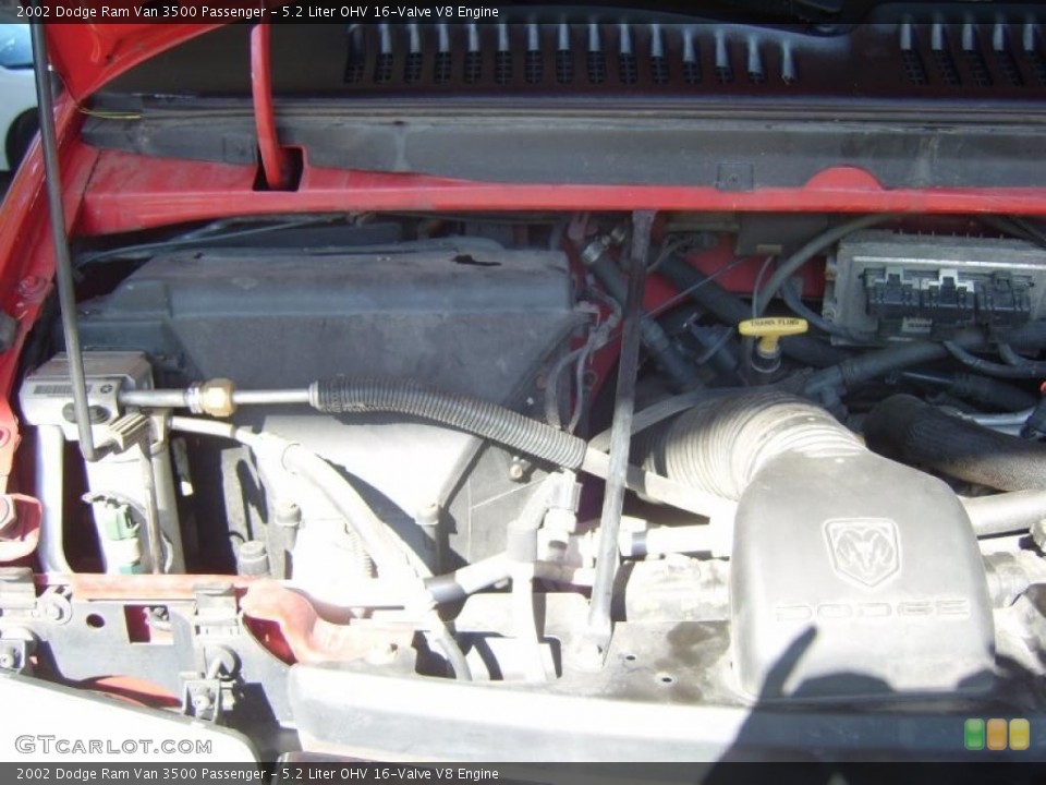5.2 Liter OHV 16-Valve V8 Engine for the 2002 Dodge Ram Van #46100453