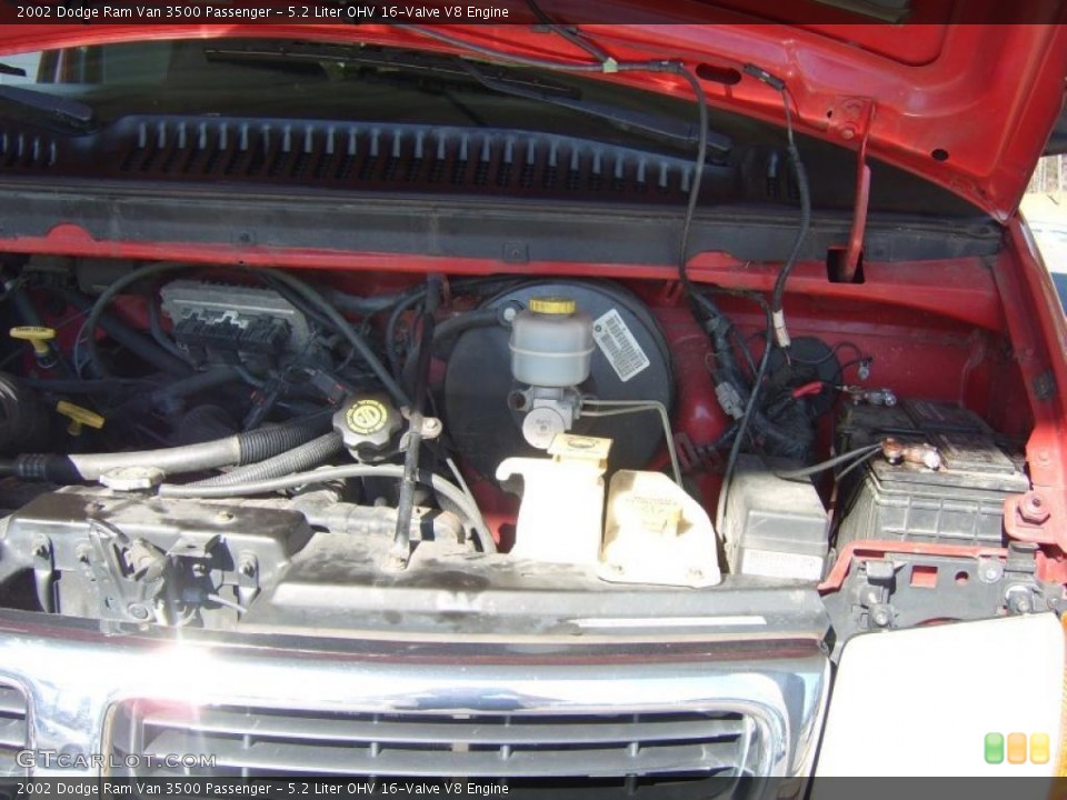 5.2 Liter OHV 16-Valve V8 Engine for the 2002 Dodge Ram Van #46100456