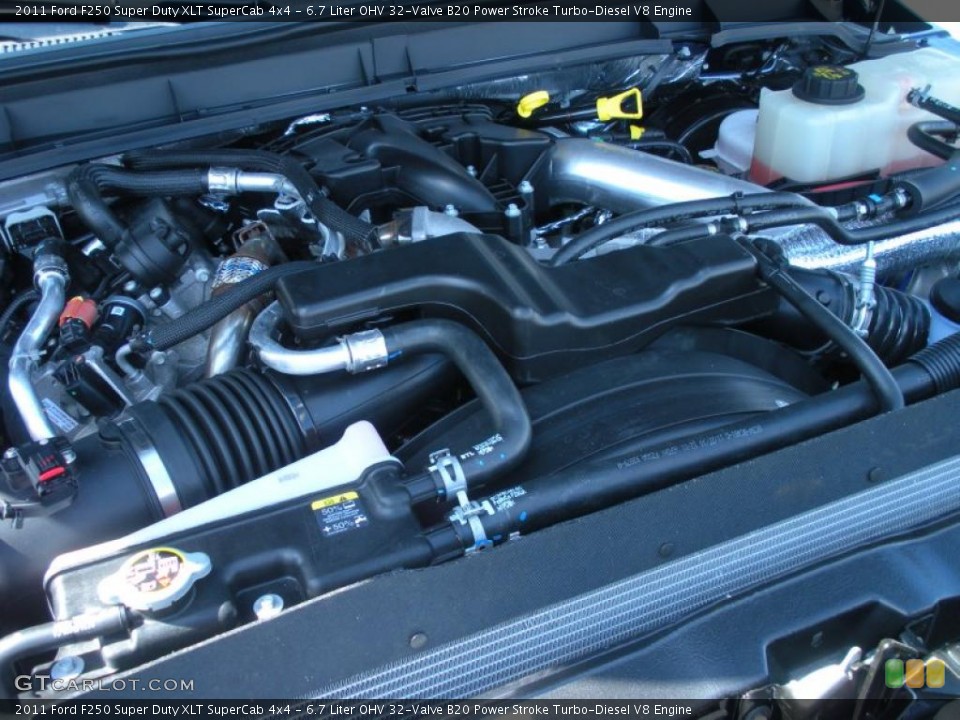 6.7 Liter OHV 32-Valve B20 Power Stroke Turbo-Diesel V8 Engine for the 2011 Ford F250 Super Duty #46107014