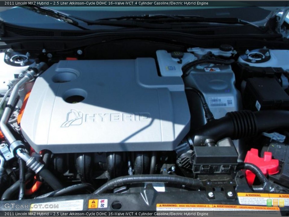 2.5 Liter Atkinson-Cycle DOHC 16-Valve iVCT 4 Cylinder Gasoline/Electric Hybrid Engine for the 2011 Lincoln MKZ #46107632