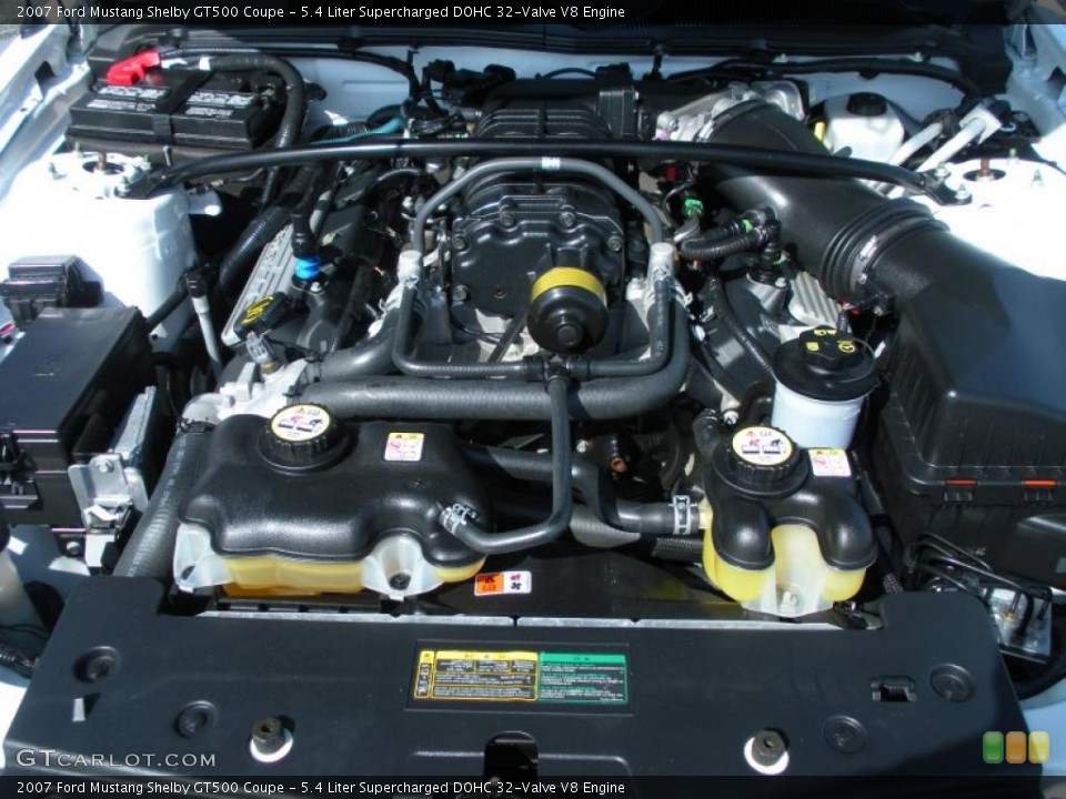 5.4 Liter Supercharged DOHC 32-Valve V8 Engine for the 2007 Ford Mustang #46108205