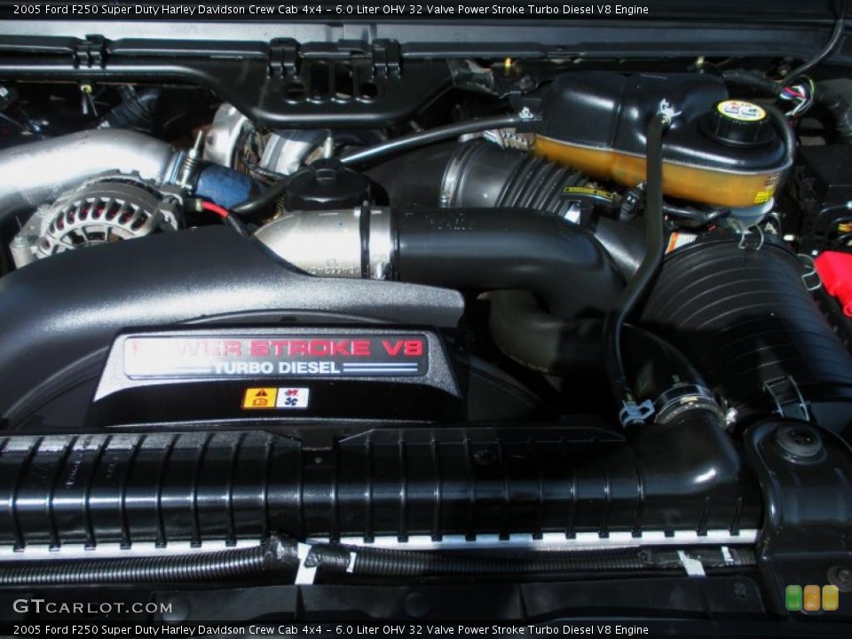 6.0 Liter OHV 32 Valve Power Stroke Turbo Diesel V8 Engine for the 2005 Ford F250 Super Duty #46108595