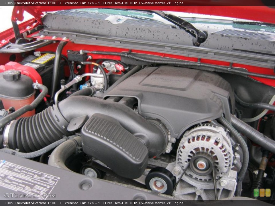 5.3 Liter Flex-Fuel OHV 16-Valve Vortec V8 Engine for the 2009 Chevrolet Silverado 1500 #46114214