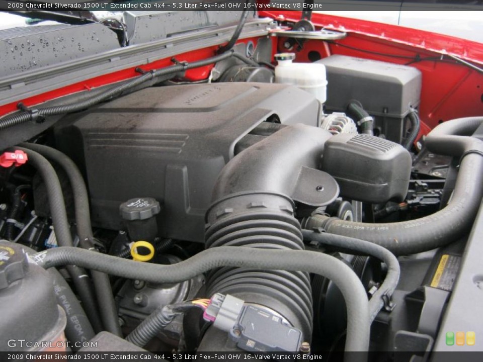 5.3 Liter Flex-Fuel OHV 16-Valve Vortec V8 Engine for the 2009 Chevrolet Silverado 1500 #46114226