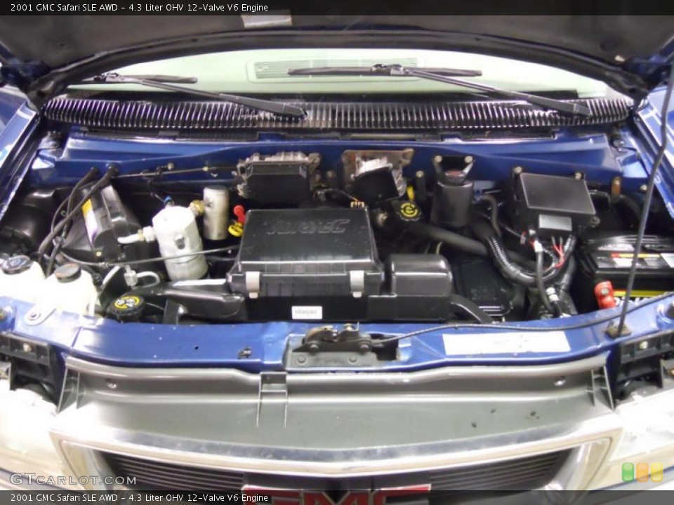 4.3 Liter OHV 12-Valve V6 2001 GMC Safari Engine