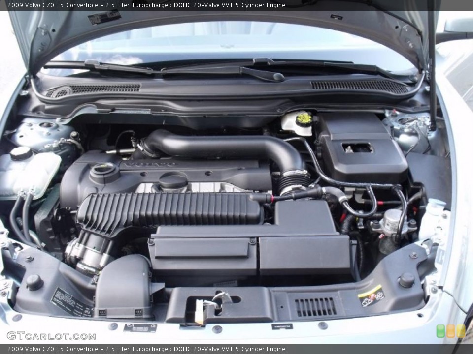 2.5 Liter Turbocharged DOHC 20-Valve VVT 5 Cylinder Engine for the 2009 Volvo C70 #46132993