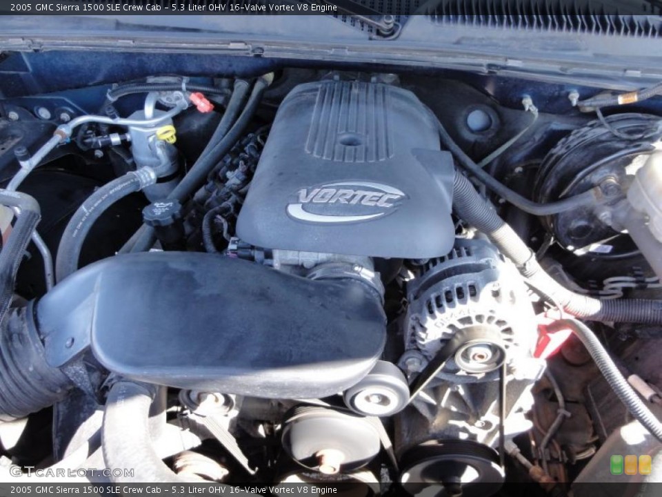 5.3 Liter OHV 16-Valve Vortec V8 2005 GMC Sierra 1500 Engine