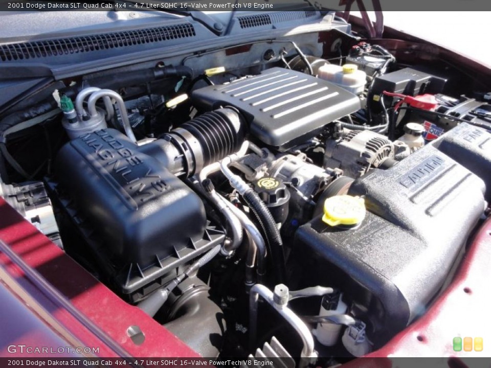 4.7 Liter SOHC 16-Valve PowerTech V8 Engine for the 2001 Dodge Dakota #46155828