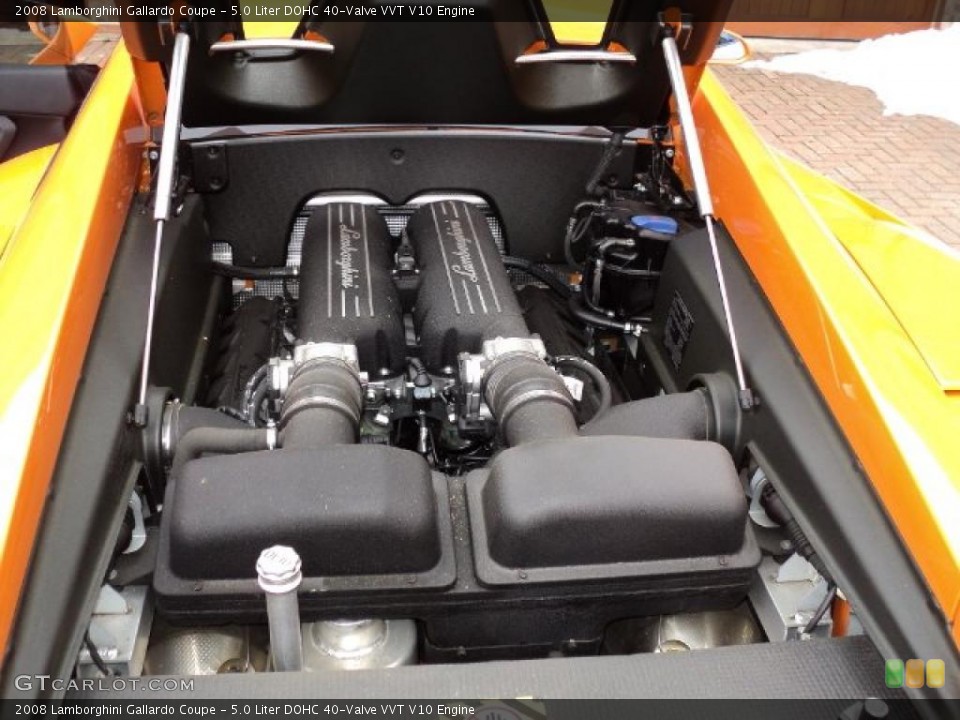5.0 Liter DOHC 40-Valve VVT V10 Engine for the 2008 Lamborghini Gallardo #46185984
