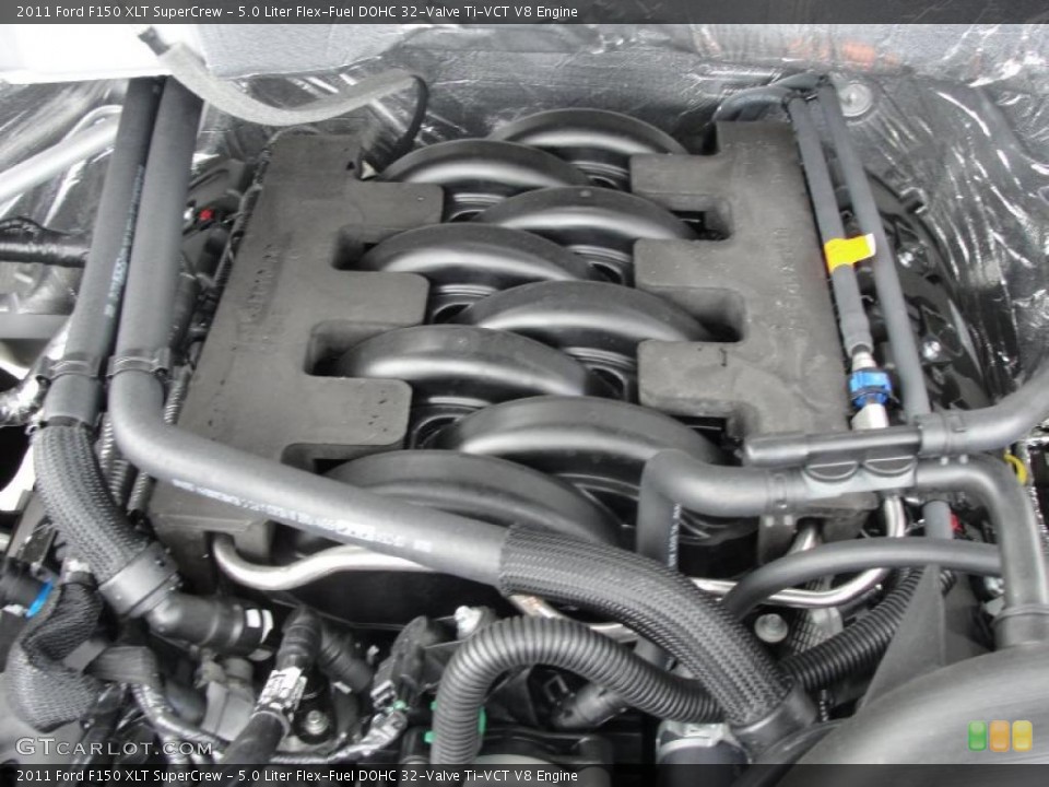 5.0 Liter Flex-Fuel DOHC 32-Valve Ti-VCT V8 Engine for the 2011 Ford F150 #46204028