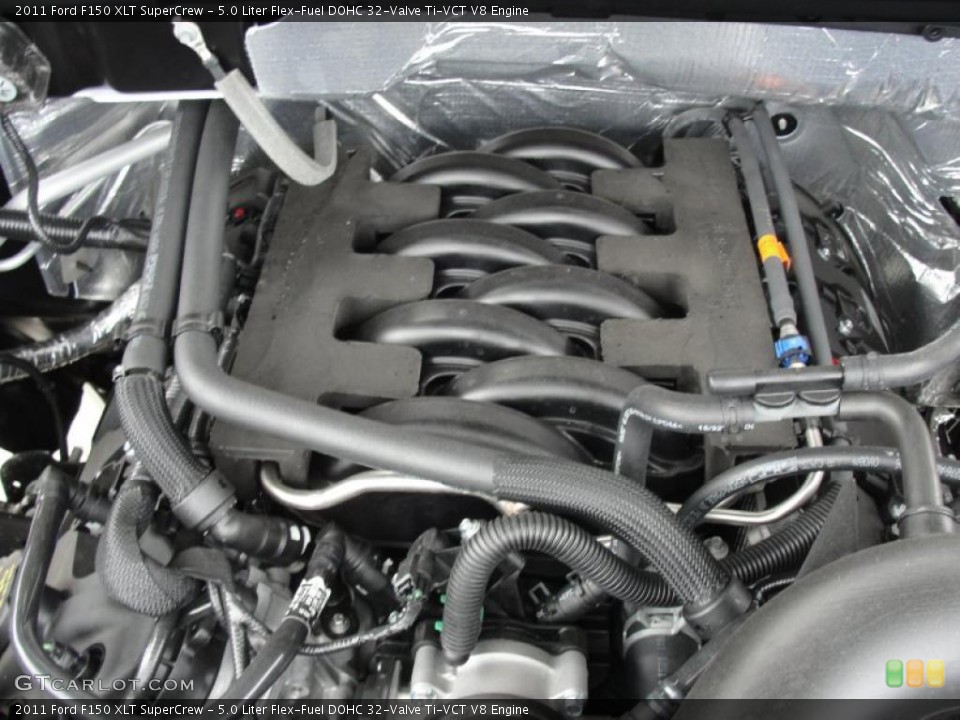5.0 Liter Flex-Fuel DOHC 32-Valve Ti-VCT V8 Engine for the 2011 Ford F150 #46205312
