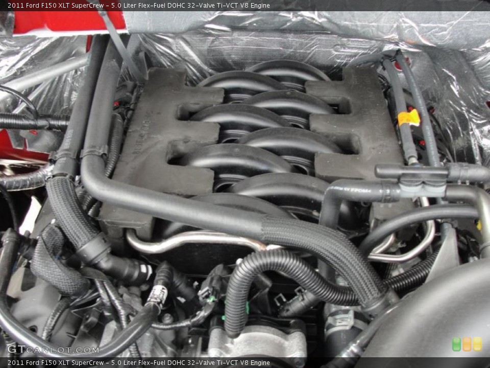 5.0 Liter Flex-Fuel DOHC 32-Valve Ti-VCT V8 Engine for the 2011 Ford F150 #46207403