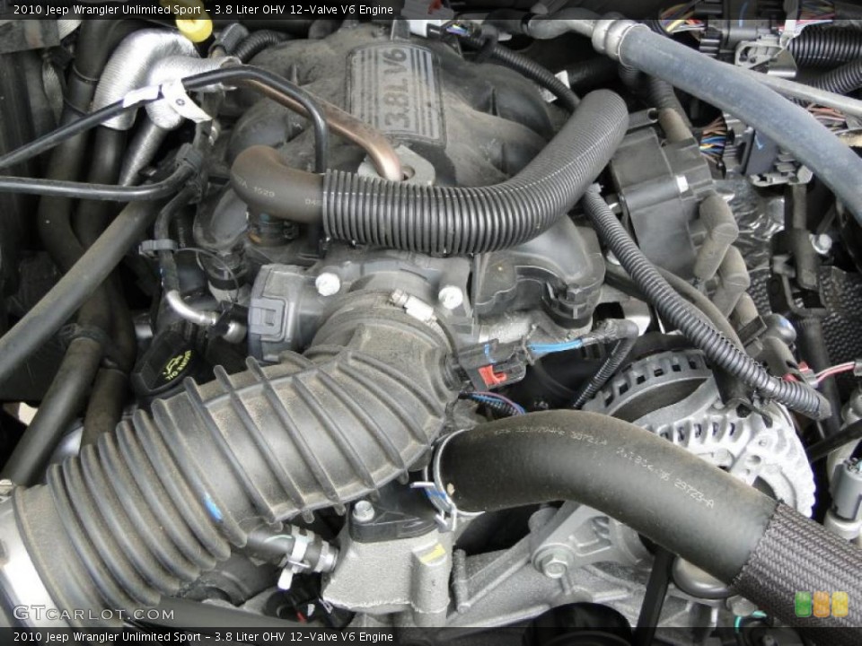 3.8 Liter OHV 12-Valve V6 Engine for the 2010 Jeep Wrangler Unlimited #46209905