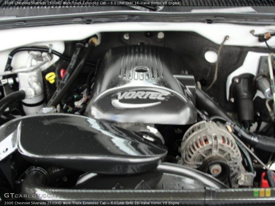 6.0 Liter OHV 16-Valve Vortec V8 Engine for the 2006 Chevrolet Silverado 2500HD #46214393