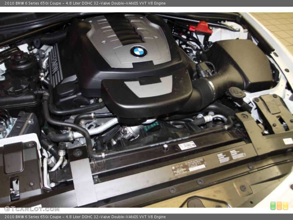 4.8 Liter DOHC 32-Valve Double-VANOS VVT V8 Engine for the 2010 BMW 6 Series #46215431
