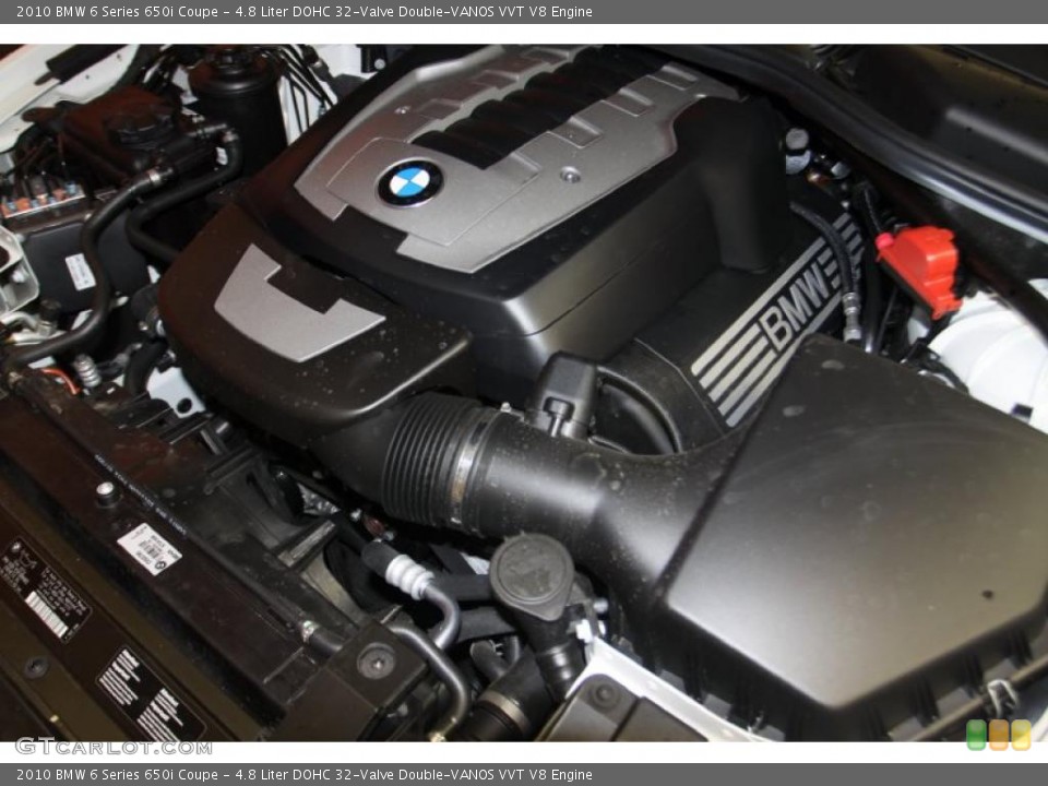 4.8 Liter DOHC 32-Valve Double-VANOS VVT V8 Engine for the 2010 BMW 6 Series #46215434