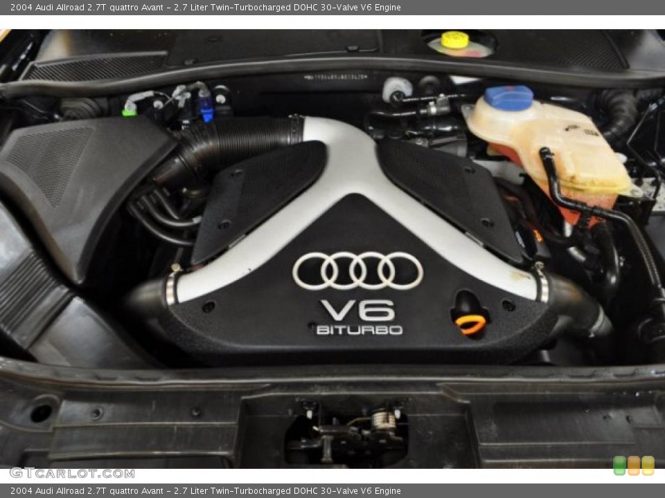 2.7 Liter Twin-Turbocharged DOHC 30-Valve V6 Engine for the 2004 Audi Allroad #46216454