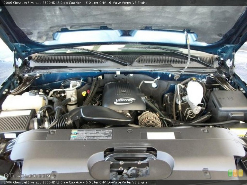 6.0 Liter OHV 16-Valve Vortec V8 Engine for the 2006 Chevrolet Silverado 2500HD #46245349