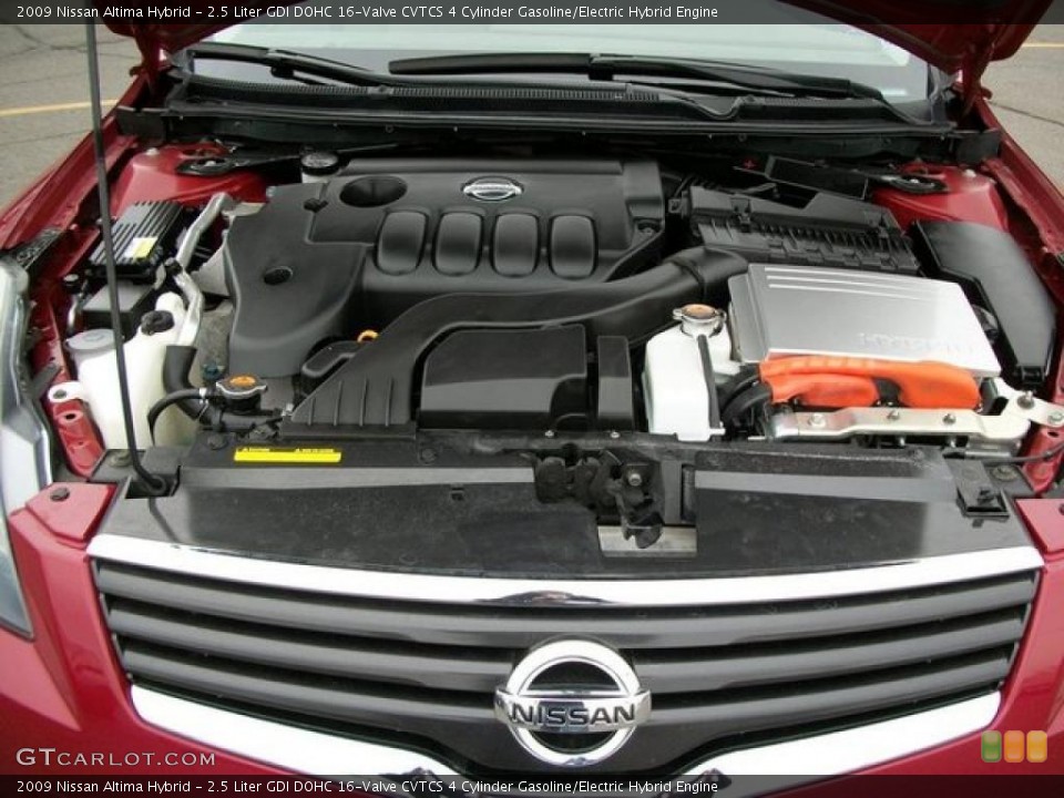 2.5 Liter GDI DOHC 16-Valve CVTCS 4 Cylinder Gasoline/Electric Hybrid Engine for the 2009 Nissan Altima #46246456