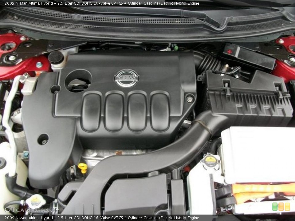 2.5 Liter GDI DOHC 16-Valve CVTCS 4 Cylinder Gasoline/Electric Hybrid Engine for the 2009 Nissan Altima #46246465