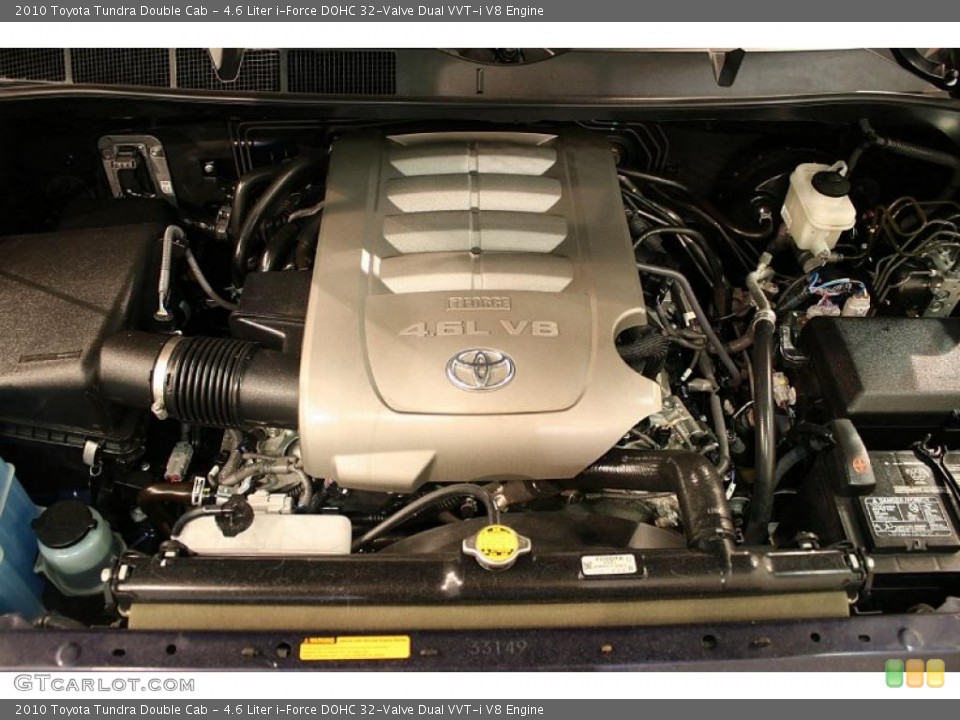 4.6 Liter i-Force DOHC 32-Valve Dual VVT-i V8 2010 Toyota Tundra Engine