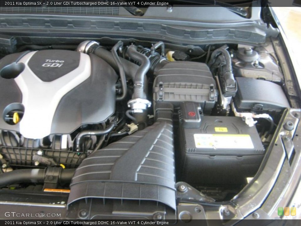 2.0 Liter GDi Turbocharged DOHC 16-Valve VVT 4 Cylinder Engine for the 2011 Kia Optima #46252951