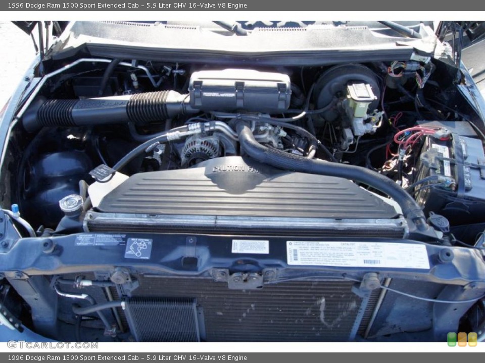 5.9 Liter OHV 16-Valve V8 Engine for the 1996 Dodge Ram 1500 #46254277