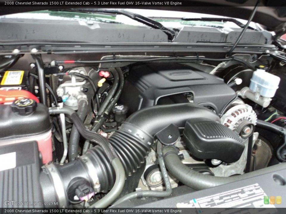 5.3 Liter Flex Fuel OHV 16-Valve Vortec V8 Engine for the 2008 Chevrolet Silverado 1500 #46254727