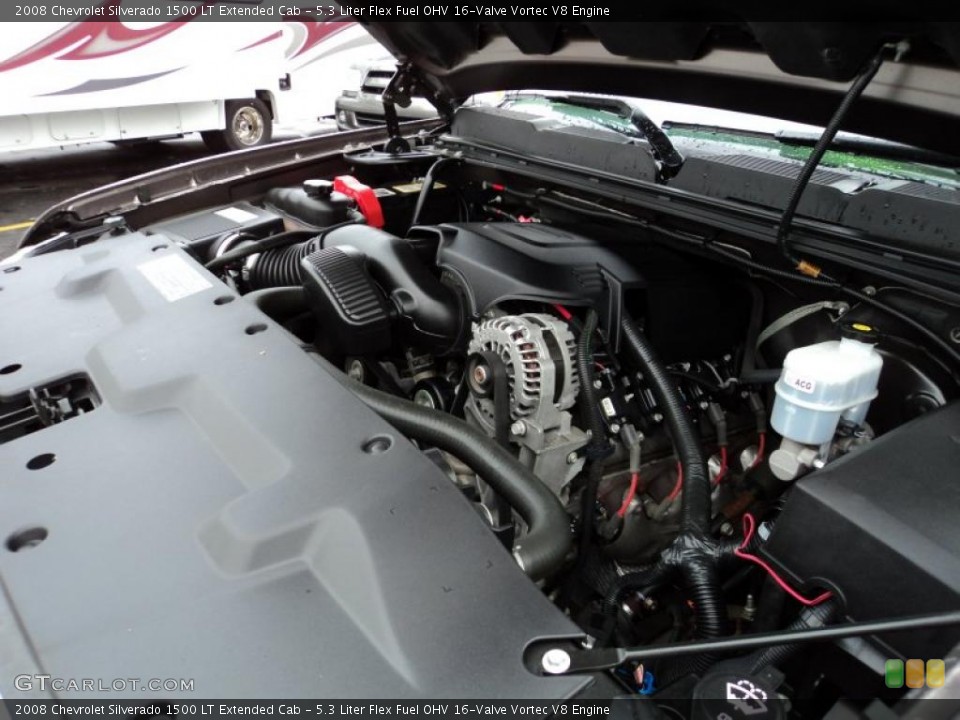 5.3 Liter Flex Fuel OHV 16-Valve Vortec V8 Engine for the 2008 Chevrolet Silverado 1500 #46254736