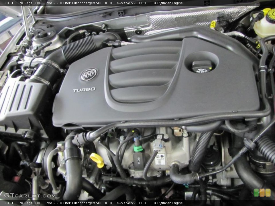 2.0 Liter Turbocharged SIDI DOHC 16-Valve VVT ECOTEC 4 Cylinder Engine for the 2011 Buick Regal #46271251