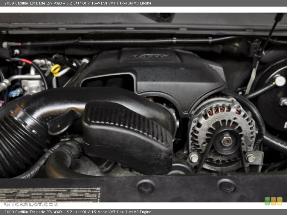 6.2 Liter OHV 16-Valve VVT Flex-Fuel V8 Engine for the 2009 Cadillac Escalade #46271680