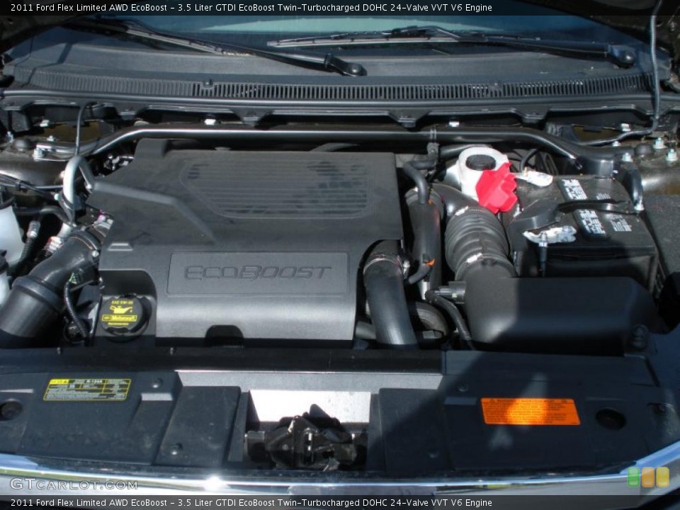 3.5 Liter GTDI EcoBoost Twin-Turbocharged DOHC 24-Valve VVT V6 Engine for the 2011 Ford Flex #46285120