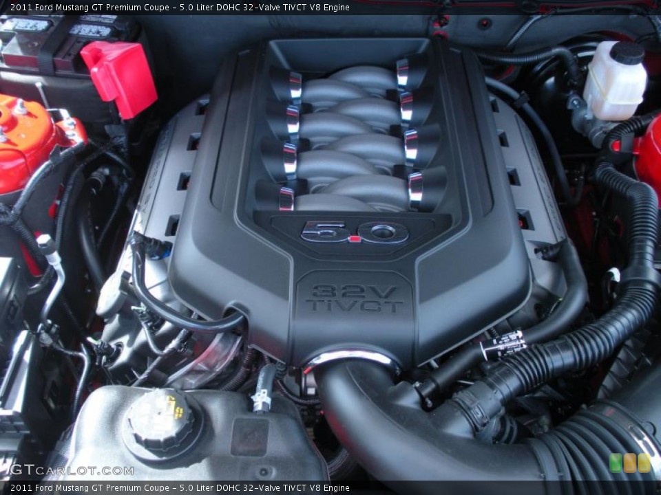 5.0 Liter DOHC 32-Valve TiVCT V8 Engine for the 2011 Ford Mustang #46287085