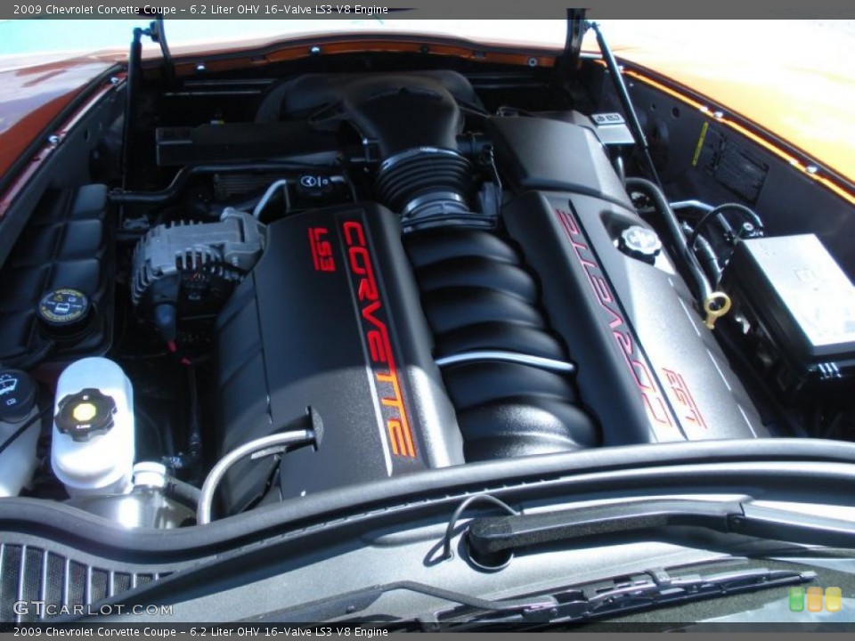 6.2 Liter OHV 16-Valve LS3 V8 Engine for the 2009 Chevrolet Corvette #46291294