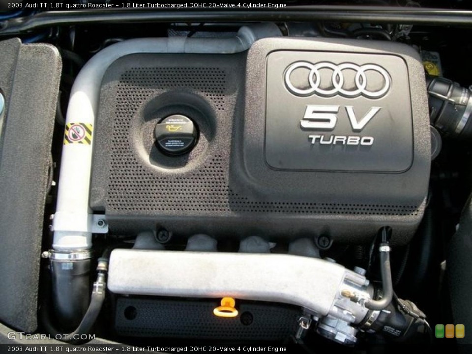 1.8 Liter Turbocharged DOHC 20-Valve 4 Cylinder Engine for the 2003 Audi TT #46313117
