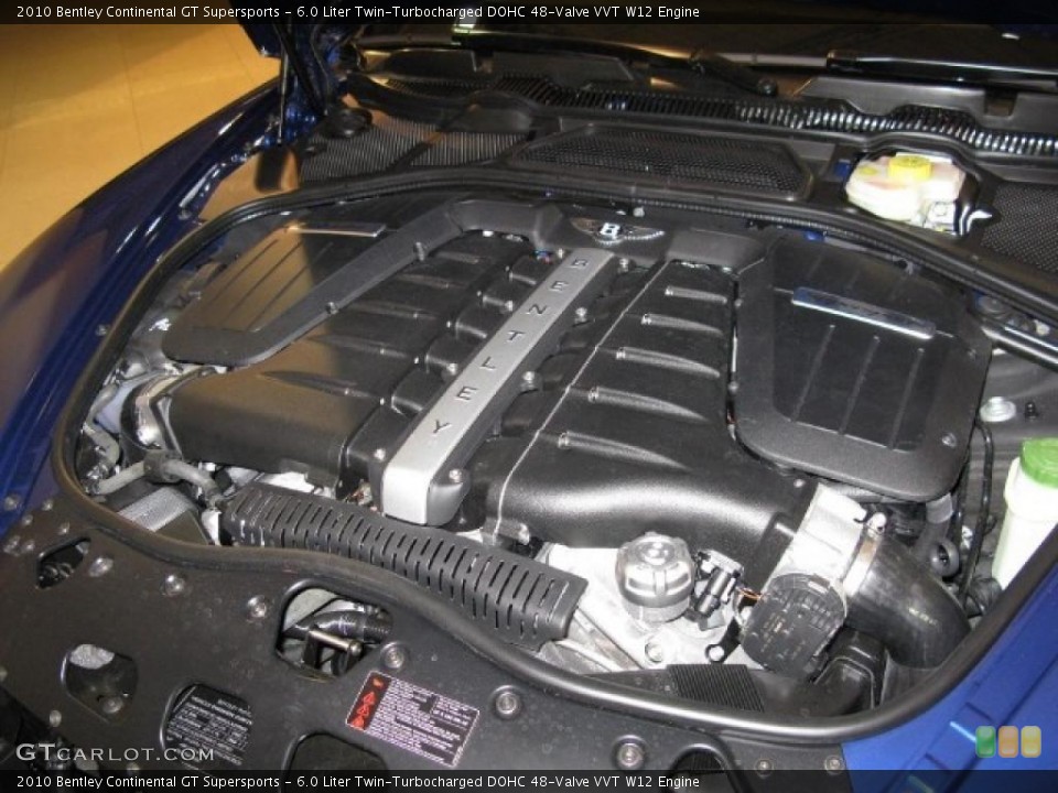 6.0 Liter Twin-Turbocharged DOHC 48-Valve VVT W12 Engine for the 2010 Bentley Continental GT #46319241