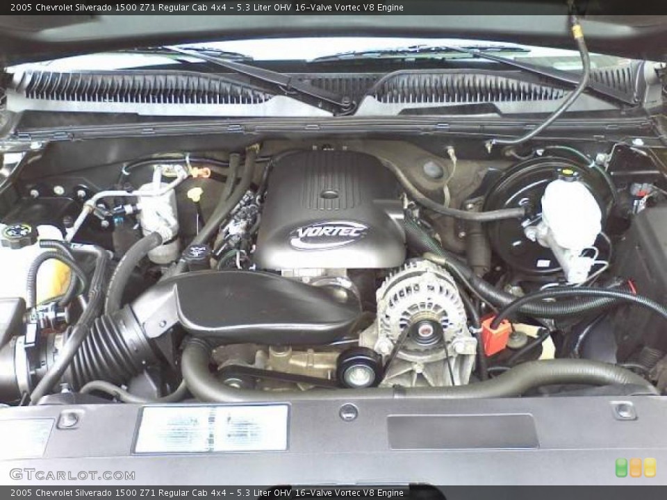 5.3 Liter OHV 16-Valve Vortec V8 Engine for the 2005 Chevrolet Silverado 1500 #46327542