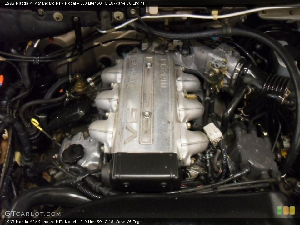 3.0 Liter SOHC 18-Valve V6 1993 Mazda MPV Engine