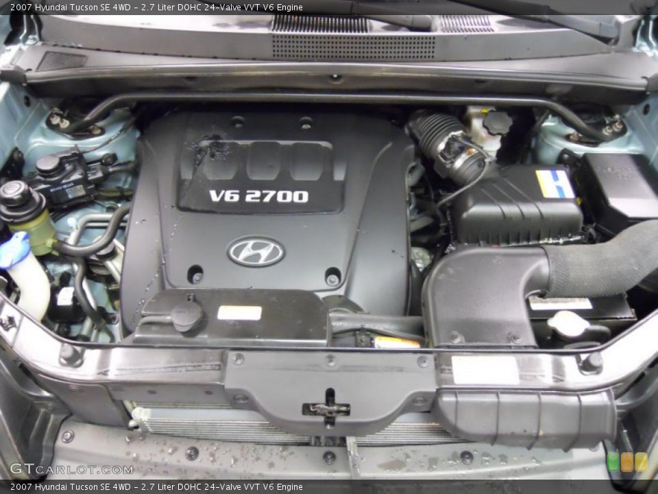 2.7 Liter DOHC 24-Valve VVT V6 Engine for the 2007 Hyundai Tucson #46342878