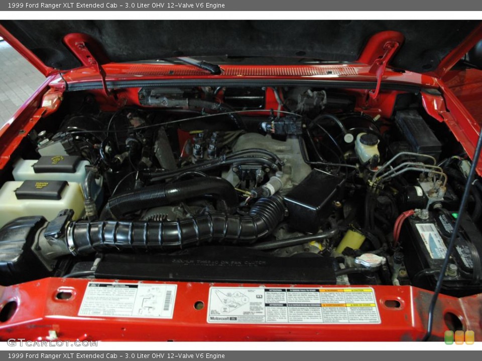 3.0 Liter OHV 12-Valve V6 1999 Ford Ranger Engine