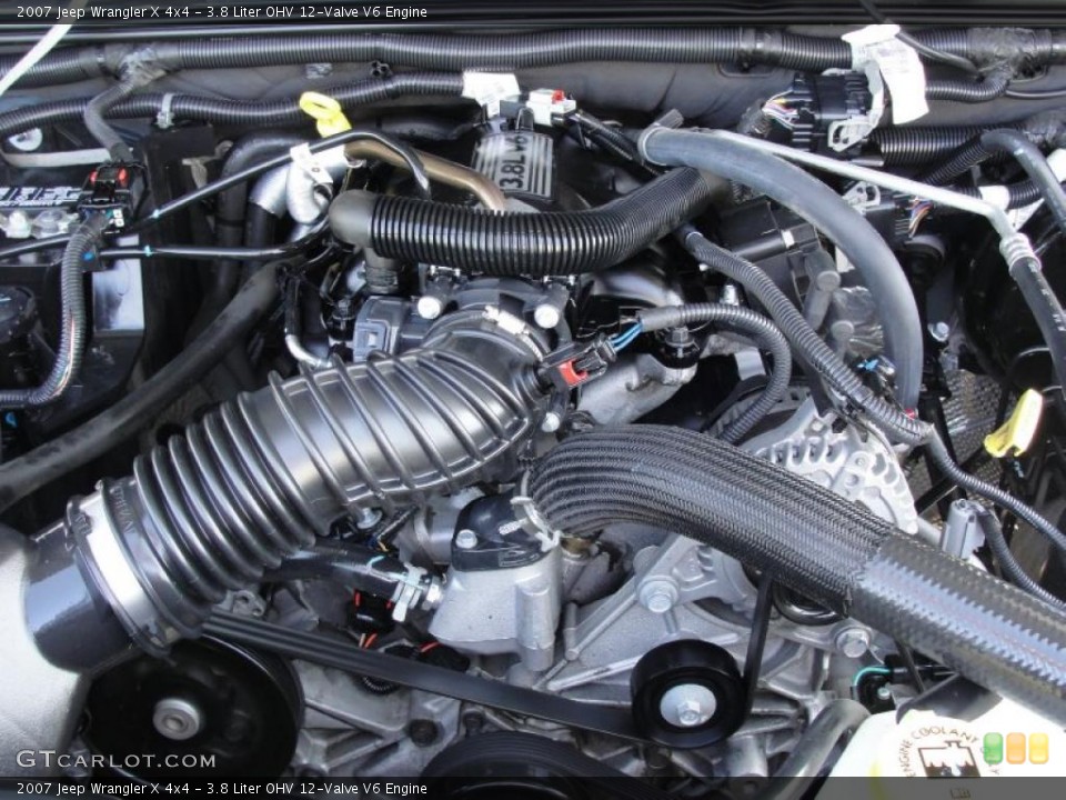 3.8 Liter OHV 12-Valve V6 Engine for the 2007 Jeep Wrangler #46353167