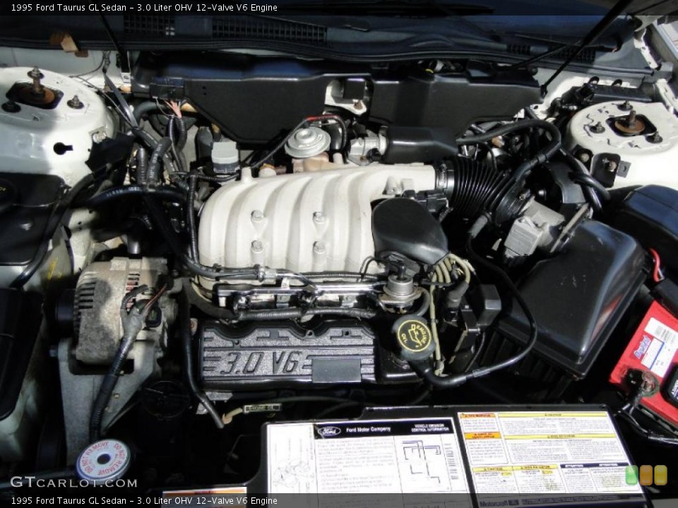 3.0 Liter OHV 12-Valve V6 1995 Ford Taurus Engine